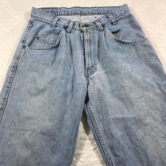 Vintage 90s Levi’s Silver Tab‎ Distressed Blue Jeans 33X28 Levis made in the USA - Picture 4 of 8